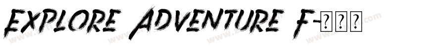 Explore Adventure F字体转换